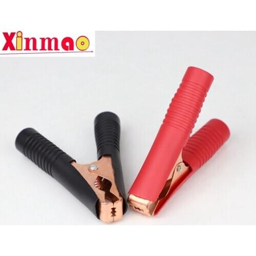 2pcs Hot Car Alligator Clips Battery Clamps Crocodile Clip 100A Red+Black