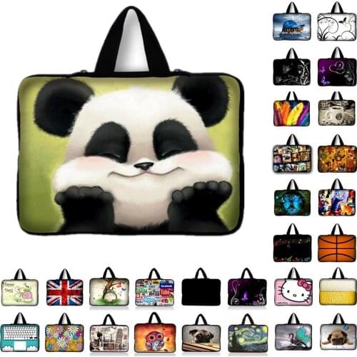 7.9 9.7 10 12 13 14 15 17" panda Tablet Sleeve Case Mini PC Laptop Bag 10.1 11.6 13.3 15.4 15.6 Computer Handbag Protector Cover