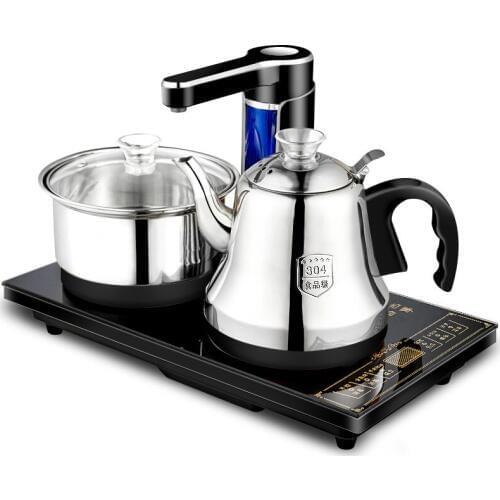 Automatic upper kettle electromagnetic tea furnace 304 stainless steel water kettles 3 - one set