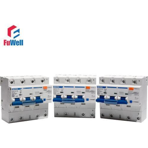 DZ47LE-125 Circuit Breaker 3P+N Leakage-proof RCBO Overcurrent Protection 80/100/125A Residual Current Operated Circuit Breaker