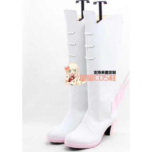 KILL La KILL Nonon Jyakuzure Girls White Cosplay Shoes Boots X002