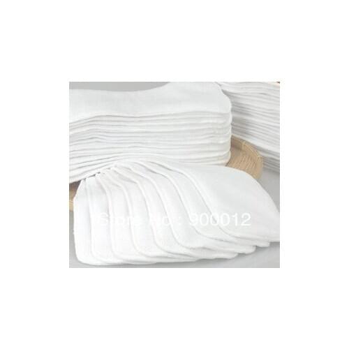Free Shipping Baby 2 layers inserts Microfiber 300pcs Reusuable microfiber Baby Cloth Diaper Nappies inserts