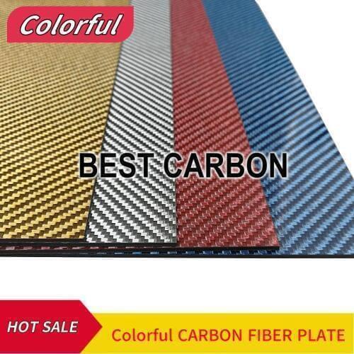 Free shipping colorful 500mm x 500mmx 1mm to 6mm thickness Carbon Fiber Plate, cf plate , carbon sheet , Laminate, carbon panel