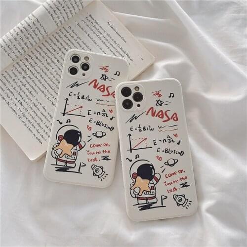 Side Graffiti Gstronaut Phone Case for iPhone 6 6S 7 8 Plus X XS MAX XR 11 12 pro max Soft Back Cover Best Gift Phone Cases