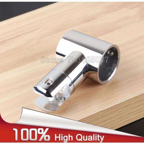 304 Stainless steel shower room bathroom pipe connector top holder fitting T-Bracket diameter 25mm chrome JF1216