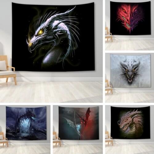Dragon Wall Hanging Tapestry Psychedelic Fantasy Animal Tapestry Home Decor Wall Hanging Blanket for Bedroom Living Room Decor