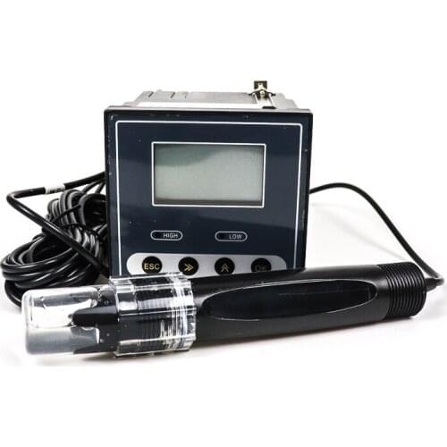 In line electronic digital liquid ph meter tester water electrode ph meter with display for fish farm