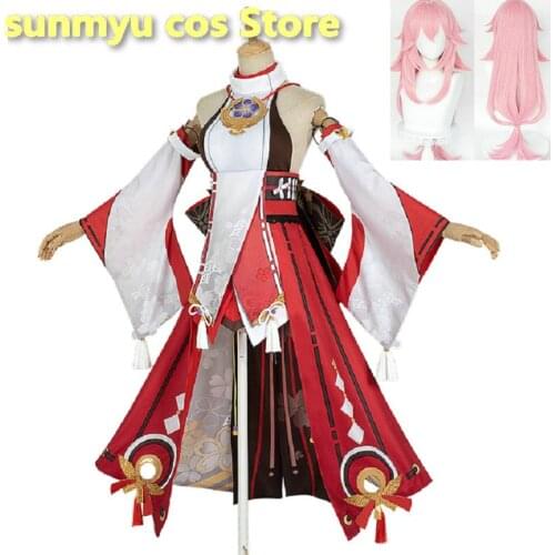 Game Genshin Impact Yae Guuji Cosplay Costume Halloween