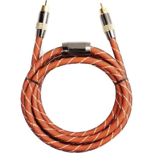 High quality Hifi Digital Coaxial Audio Video RCA Coax Cable Cord Gold 1m/1.5m/2m/3m/5m/8m/10m