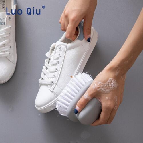 Multi-function circular handle cleaning brush laundry brush shoe brush dirt removal kitchen bathroom cleaning brush