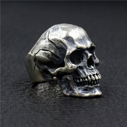 Trendy Jewelry Wholesale Mens Ring Vintage Ring Hip-Hop Skull Cool Stuff Gothic Chunky Rings Fashion Jewelry Trendy Jewelry