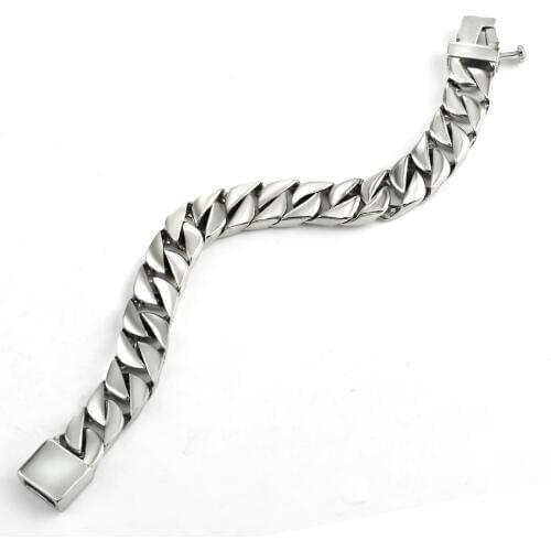 Bracelet for Mens Women Bracelets Curb Cuban Links&Chains 316L Stainless Steel Bracelet Bangles Male Jewelry Accessory Wholesale