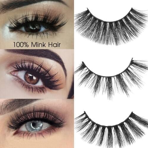 AY New 5 Pairs 3D Soft Mink Hair False Eyelashes Handmade For Women Long Lashes Nature Eye Makeup Tools Faux Eye Lashes