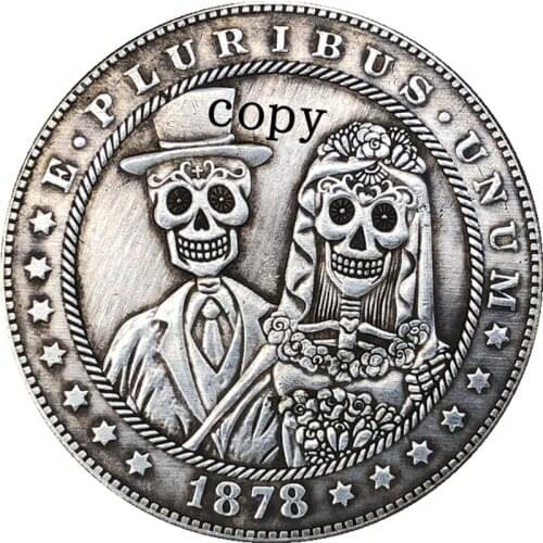 Hobo Nickel 1878-CC USA Morgan Dollar COIN COPY Type 240