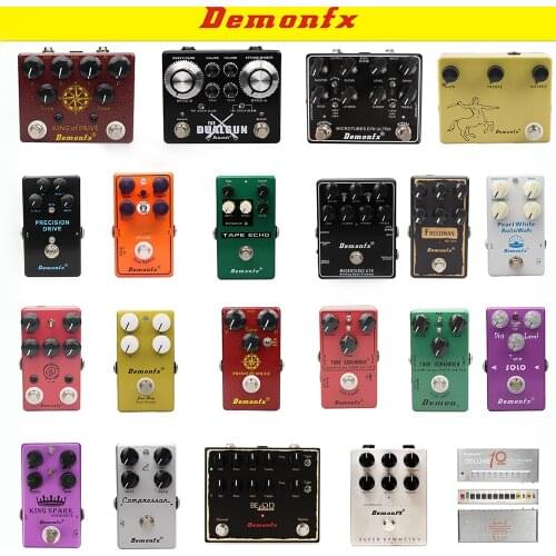 NEW Demonfx High Quality Effect Pedal Overdrive Distortion Compressor Delay Chorus AutoWah Pedal