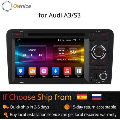 Ownice C500 Octa Core 4G SIM LTE Android 6.0 2 Din 7" Car DVD Player For Audi A3 S3 2004-2011 Radio GPS Navi BT 2GB RAM 32GB ROM