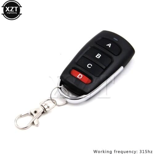 315mhz Garage Door Remote Control Universal 4 Button Clone Cloning Copy Electric Nice Car Garage Door Opener Duplicator Key Fob