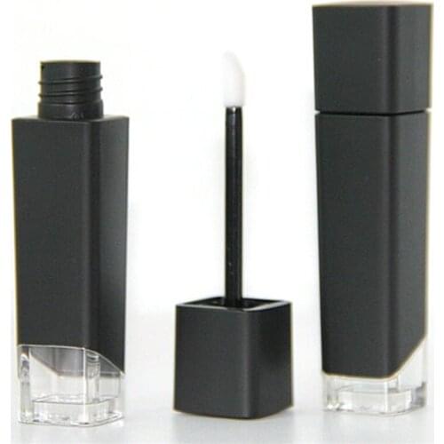5ML DIY Empty Matte Lipgloss Tubes Black Lip Tint Balm Liquid Lipstick Batom Case Cosmetic Containers Packaging for Travel 20pcs