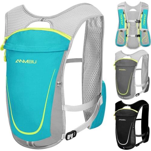 5L Backpack Reflective Vest Sport Water Bottle Backpack Bag For Running Marathon Race Cycling Outdoor Ultralight Bag With Pocket