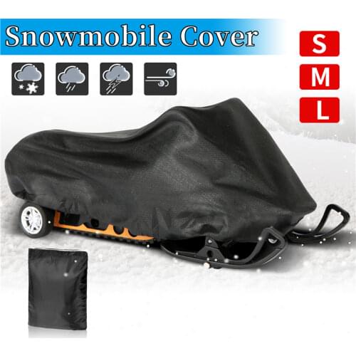 Outdoor Snowmobile Motorcyle Cover Waterproof Dust Trailerable Sled Cover Storage Anti-UV All-Purpose Winter Ski Car Cover