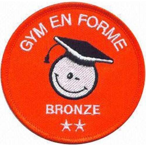 Gym En Forme Embroidery Patch Made by Twill with Merrow Broder and Iron On Backing Customized MOQ50pcs free shipping by Post