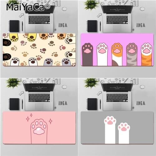 Maiyaca Top Quality Cute baby cat paw Natural Rubber Gaming mousepad Desk Mat Free Shipping Large Mouse Pad Keyboards Mat