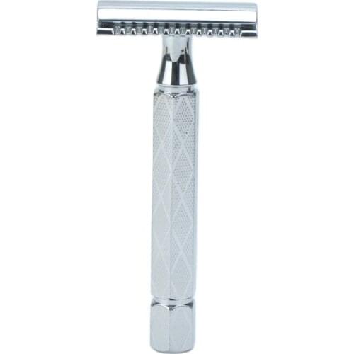 Yaqi 12mm Chrome Color Hexahedral Aluminum Handle Safety Razor