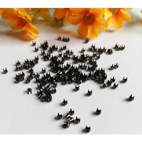 500pcs/lot 3mm Round Dome Rivets Spike Studs Spots Nailhead Punk Rock DIY Leather Craft For Shoes Clothing Apparel Accessories