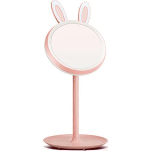 180 Degree Rotation Rabbit Eye Protective Makeup Mirror LED Light Table Lamp EK-New