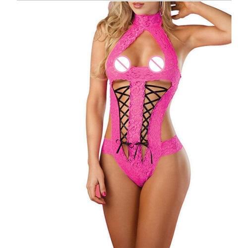 Female Sexy Lingerie Transparent Conjoined Dress Suit Intimates Sexy Costumes Women Underwear