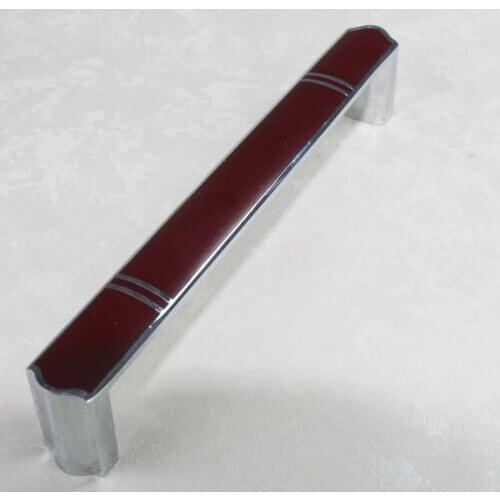 128mm modern fashion silver furniture hardware handle silver kitchen cabinet drawer pull 5" red chrome dresser door handle