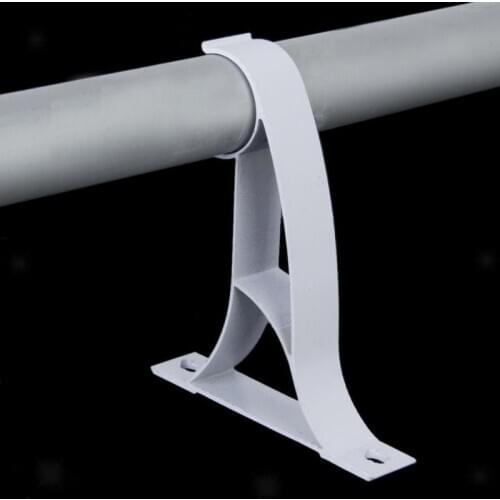 2Pcs Hot Aluminum Alloy Metal Double Curtain Drapery Rod Bracket Fits 25mm Drape Rod Curtain Pole Bracket Double Rod Holder