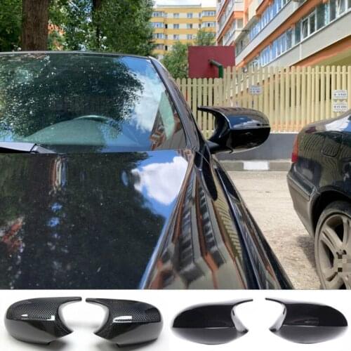 2PCS Carbon Fiber/ABS Mirror Cover E90 Car Rearview Mirror Cap Cover Direct Replace For BMW E90 E91 08-11 E92 E93 10-13 LCI