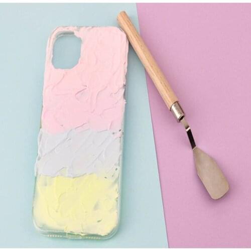 40 Pcs/lot Stainless Steel Palette Scraper Set Paint Palette Knives Blade For Artist Oil Acrylic Painting Tools