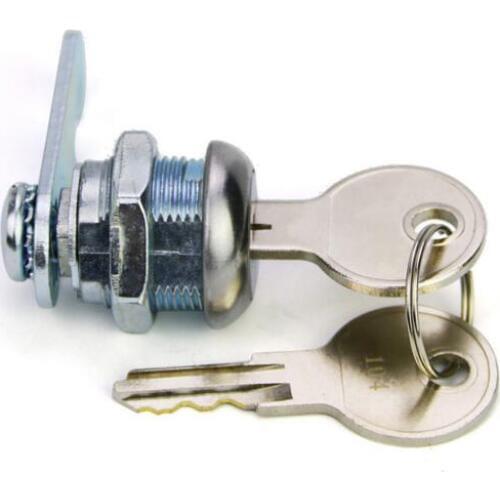 50pcs/lot!16mm Cam Locks Cabinets Desks Boxes Furniture Drawer locks with 2 keys