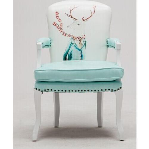 American single leisure solid wood sofa chair