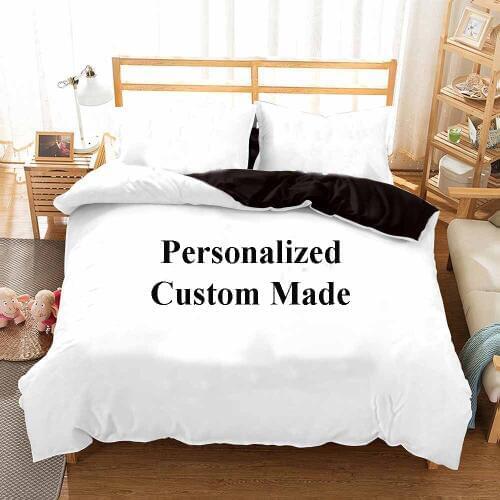 Free shipping Personalized Customised Bedding Duvet Quilt Cover Set Christmas Holiday Birthday Wedding Gift Drop Shipping
