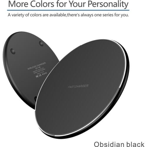 1pc 10W Qi Wireless Charger mirror Pad For iPhone 11 Pro Xs Fast Charging Induction Wireless Charging