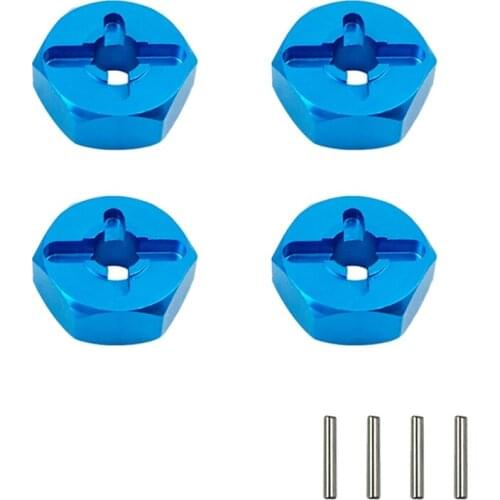 For Wltoys A959 A959-B A969 K929 1/18 RC Car Upgrade Accessories 7mm to 12mm Metal Combiner Wheel Hub Hex Adapter
