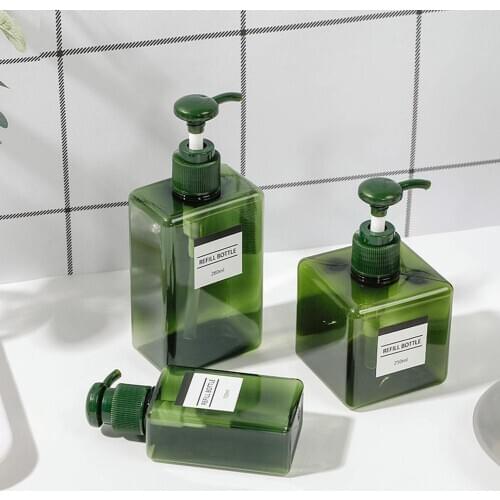 100/150/250/280/450ml Empty Shampoo Lotion Shower Gel Refillable Bottle Pump Bottle Dispenser Cosmetic Containers