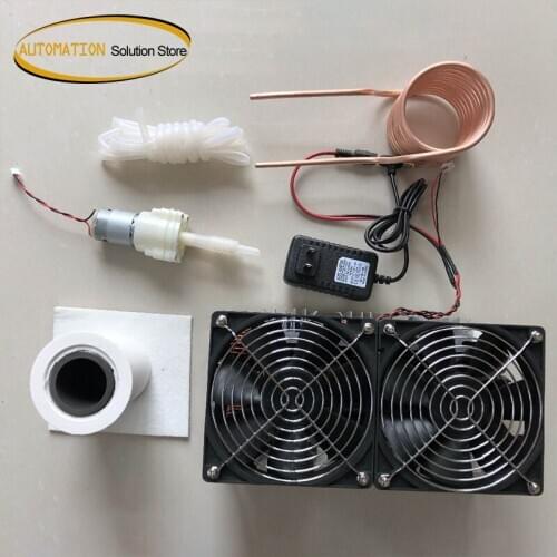 2500W ZVS Induction Heater Induction Heating PCB Board High frequency Heating Machine Melted Metal + Coil Mayitr+ Crucible+Pump