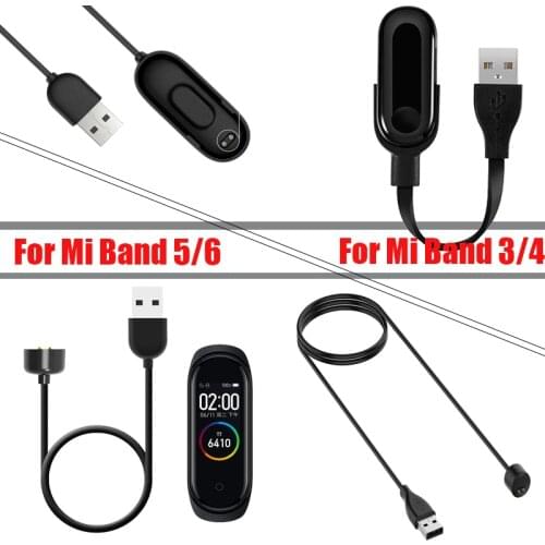 Charger Adapter Wire For Xiaomi Mi Band 6 5 4 Miband 3 Smart Wristband Bracelet Mi Band 5 Charging Cable Band3 USB Charger Cable