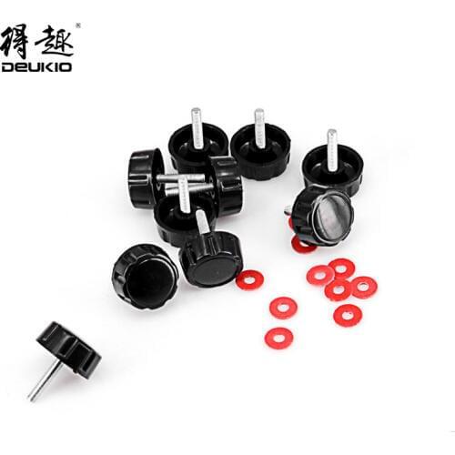 20pcs/lot DEUKIO fishing reel parts handle screw spinning reel with washers fishing accessories repair parts tackle Aluminum