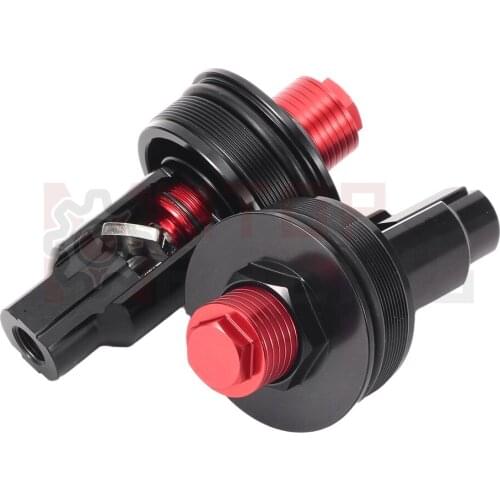 Preload Fork Caps For Yamaha FZ09 2014-2016 FJ09 2015-2017 XSR900 2016 TRACER 900 2019 Adjust Fork Bolts 2PP-23111-10-00 Black