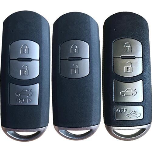 RMLKS Smart Remote Key Shell 2 3 4 Button Fit For Mazda X-5 Summit Axela Atenza M3 M6 With Emergency Key Blade