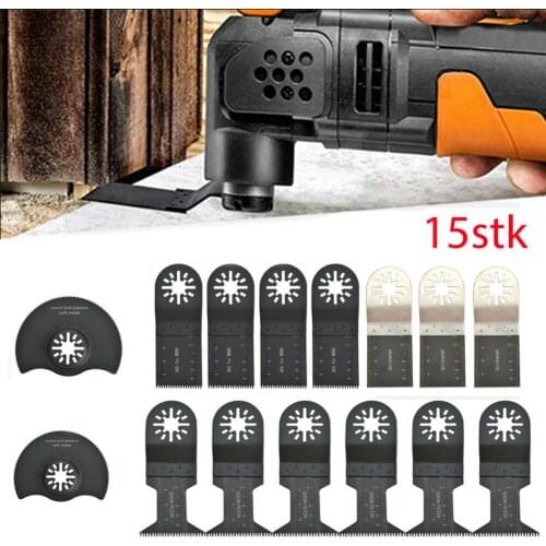 15Pcs Oscillating Saw Blades Accessories Multifunctional Tool For Fein Makita Power Tools Wood Cutting Disc Tool