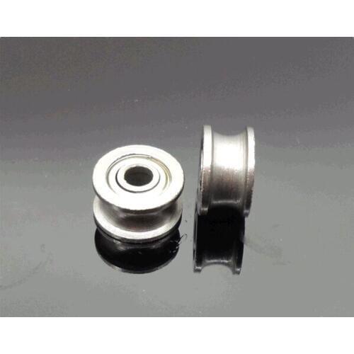 30PCS Miniature walking line bearing U type bearing 4*13*7mm pulley guide rail bearing DIY Model Toy Fittings