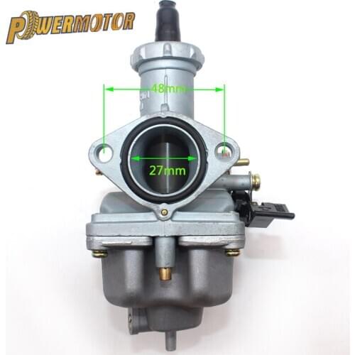 Motorcycle 27MM Carb Hand Cable Chock PZ27 Carburetor For 175CC 200cc 250cc Dirt Pit bike ATV Quad Carburador