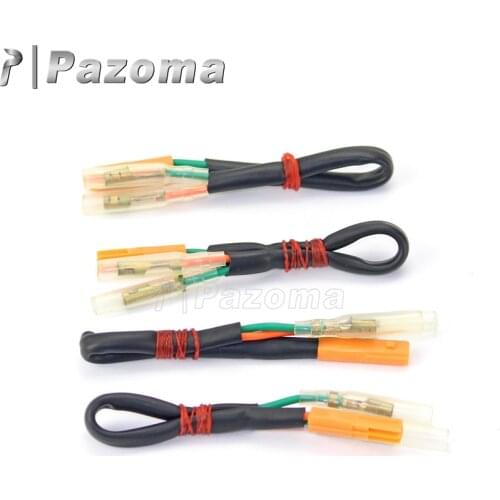 Motorbike 2 Pin Plug Turn Signal Indicators Wire Adapter Plugs for Honda CB650F CB500F CB1100 CBR600RR CBR1000RR