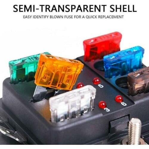 ATVs Fuses Kit Boats Car Cars Flat Fuse Fleets Household Motorcycles Plug-In Blade Fuses
